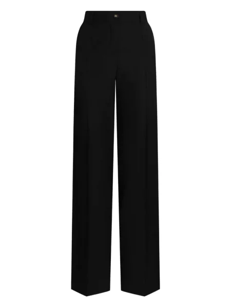 Pantaloni Dolce & Gabbana de lână negru