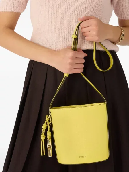 Geantă bucket Furla galben