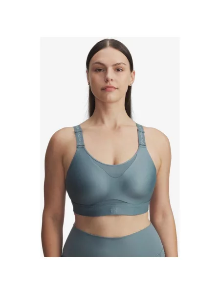 Biustonosz sportowy Under Armour Infinity High ciemnozielony S/A-C zielony