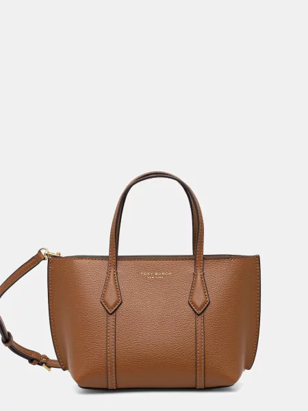Mała mały torebka skórzana Tory Burch brązowa