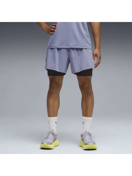 PUMA szorty do biegania Dreamrun 2 w 1 dryCELL 5" Odzież S szary