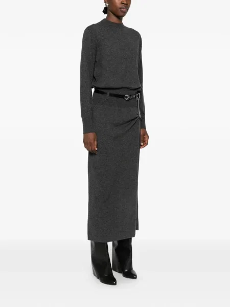 Cu centură rochie midi Coperni gri