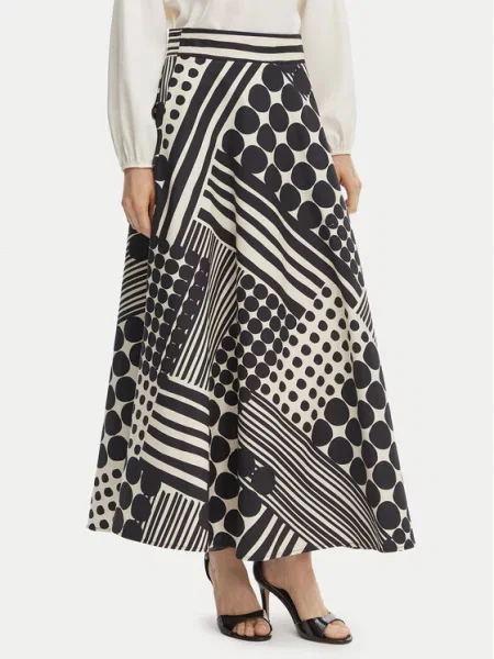 Rinascimento Fustă trapez negru