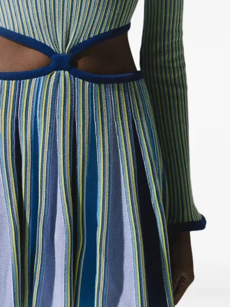 Rochie mini Baobab tricotate verde