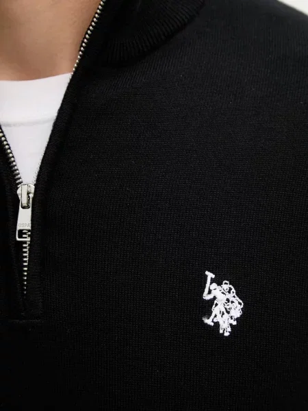 U.S. Polo Assn. светр COTTON ZIP NECK
