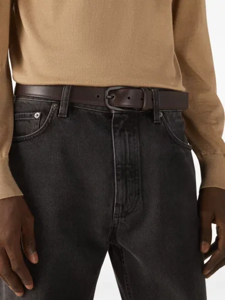 Curea Zegna din piele maro