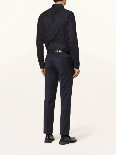 Desoto Koszula Z Dżerseju Slim Fit blau granatowa