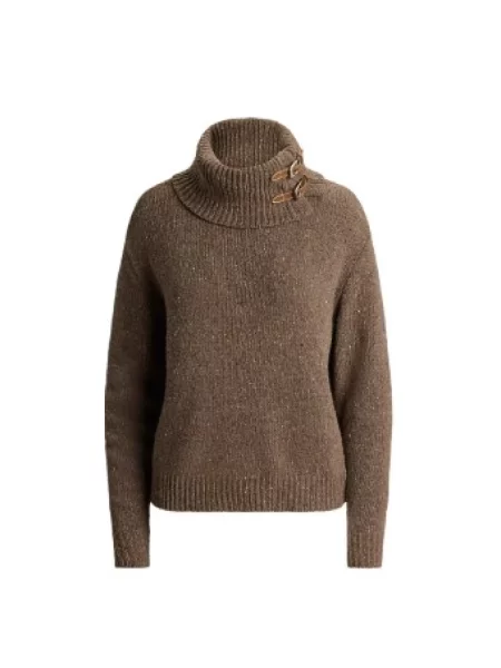 Sweter Polo Ralph Lauren wełniany brązowy