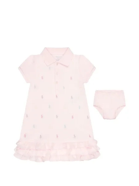 Sukienka dziecięca Polo Ralph Lauren różowa