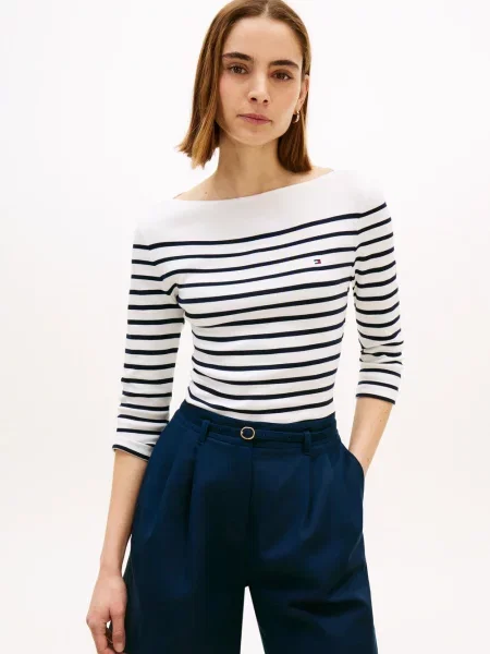 Tommy Hilfiger koszulka o długości Kobiety jednolity S niebieski