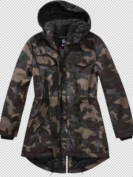 Brandit Přechodová parka tmavě / khaki / olivová šedá
