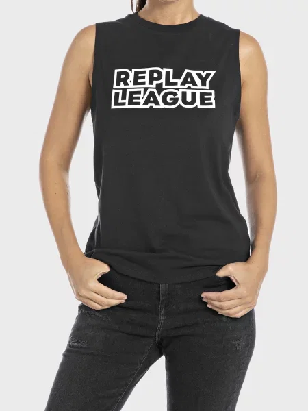 Майка Replay чорна