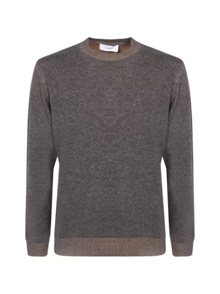 Pulover Lardini cu decolteu rotund gri