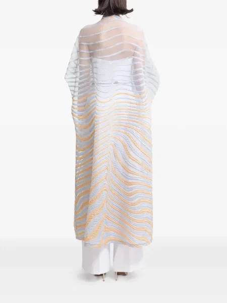 Kołnierzykowy płaszcz Gemy Maalouf biały