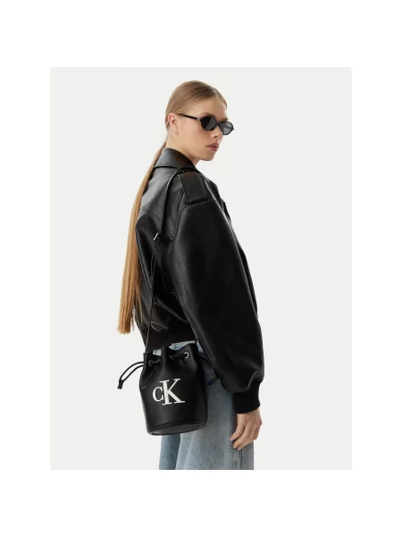 Τσάντα Calvin Klein Bold Ck Small μαύρο
