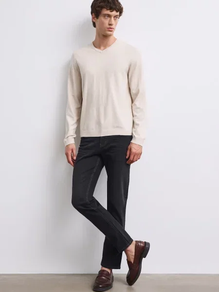 Medicine blugi slim fit pentru bărbați negru