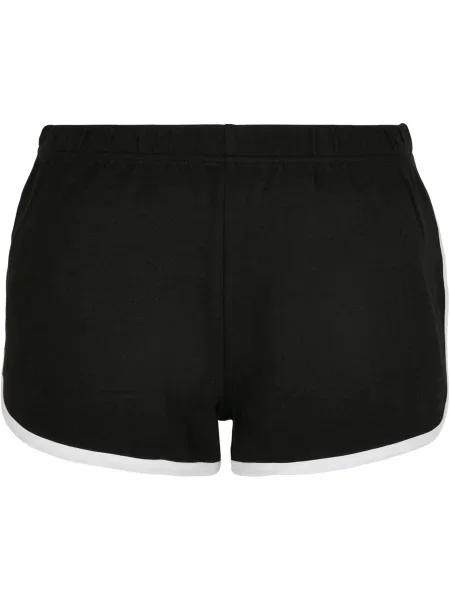 Urban Classics Pantaloni negru alb