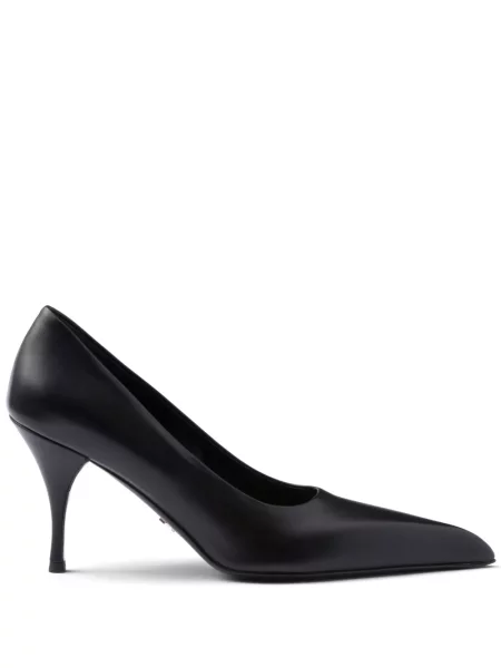 Pantofi cu toc Prada din piele negru