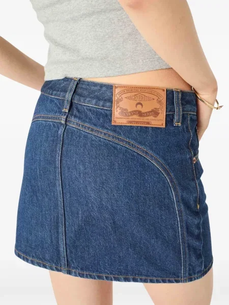 Fustă din denim Marine Serre albastru