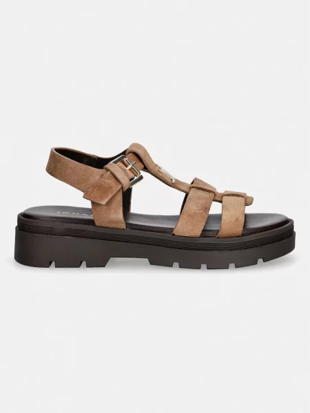 Jonak босоніжки на платформі замшеві LIVERPOOL CROUTE