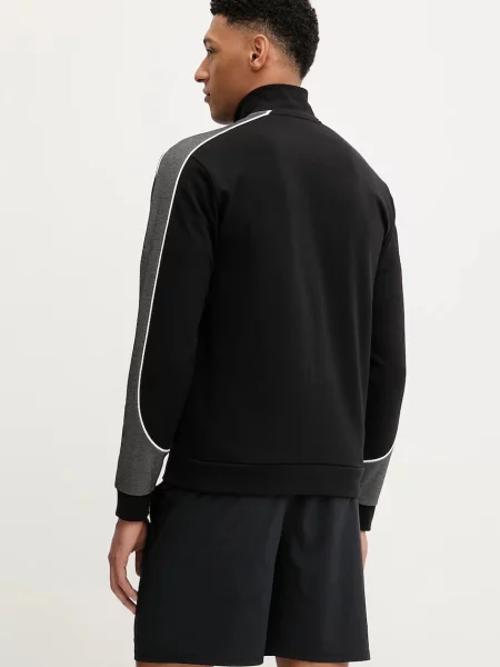 BOSS bluză Tracksuit Jacket negru