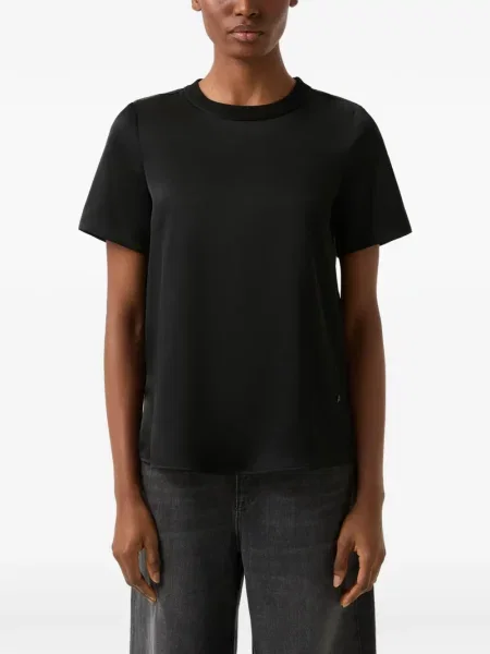 Tricou Bogner din satin negru