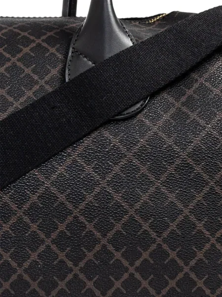 Geantă By Malene Birger cu imprimeu geometric maro