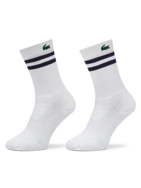 Pánské ponožky Lacoste white/navy blue bílé