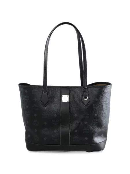 Geantă shopper Mcm cu imagine negru