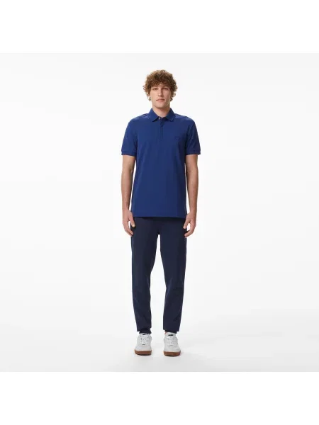 Lacoste Koszulka Polo Smart Paris Z Elastycznej Bawełny granatowa