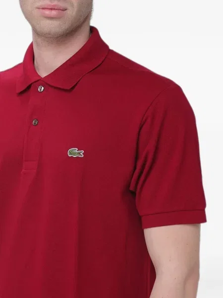 Tricou polo Lacoste cu autograf roșu