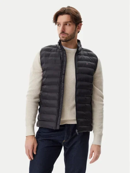 Tommy Hilfiger Szteppelt mellény fekete
