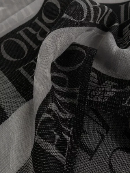 Шал Emporio Armani с ресни черно
