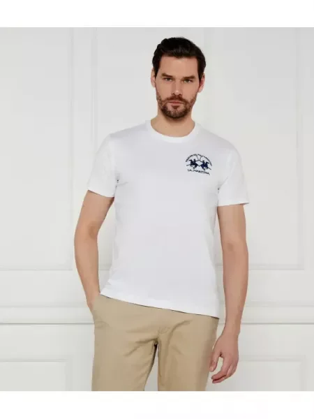 La Martina Tricou alb