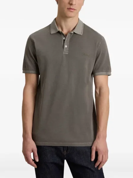 Tricou polo Woolrich gri