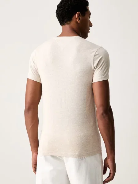 Tommy Hilfiger тениска basic мъжка от с бежово