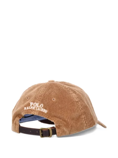 Κασκέτο Polo Ralph Lauren κοτλέ καφέ