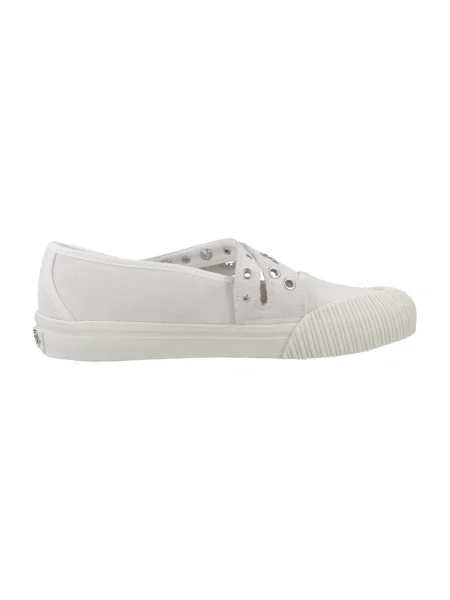 Pantofi cu toc Vans cu bretele alb