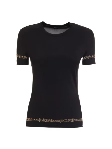 Koszulka polo Just Cavalli czarna