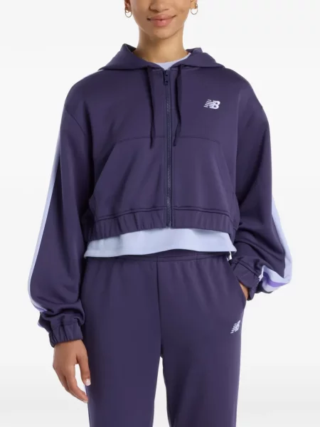 Geacă New Balance cu dungi violet