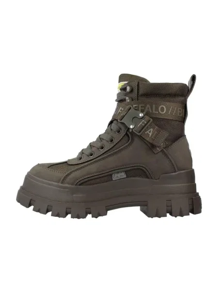 Ghete Buffalo Aspha Laceup Mi Kaki verde