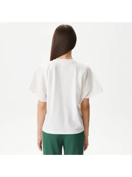 Lacoste Koszulka Loose Fit Crew Neck T-Shirt biały