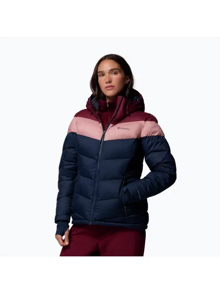 Geacă de schi pentru femei Columbia Abbott Peak II Ins collegiate navy/rich wine/eraser pink roz