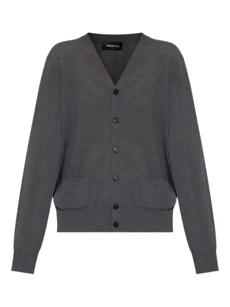 Cardigan Dsquared2 cu decolteu în V gri