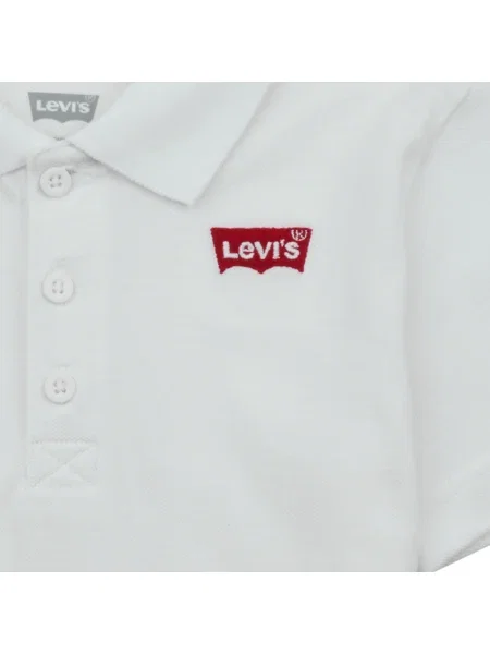Tricou polo copii Levi's® alb