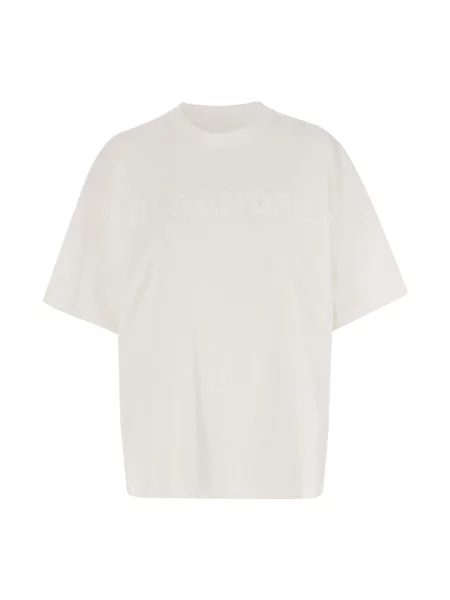 Koszulka Jil Sander z logo biała