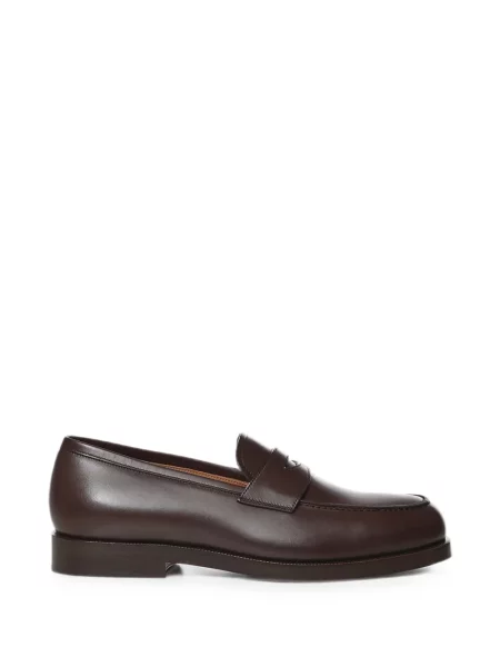Pantofi loafer Loro Piana din piele maro
