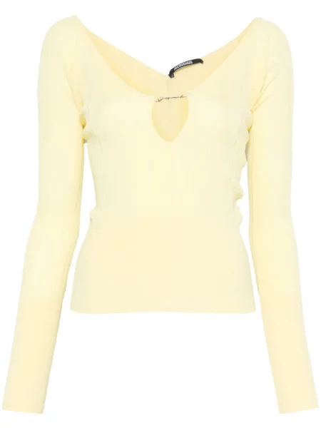 Top Jacquemus galben