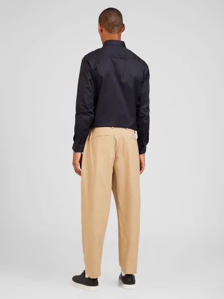 TOPMAN Pantaloni cutați cămilă maro