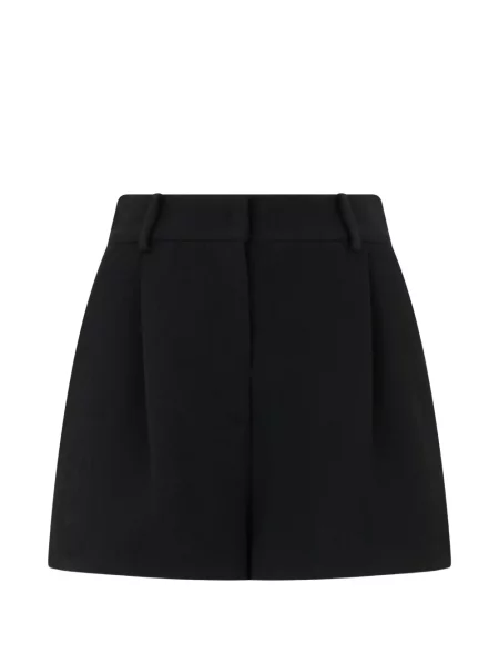 Pantaloni scurți Moschino cu talie înaltă negru
